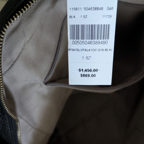 Versace Collection By Gianni Versace Black Pebble Leather Bag Never Used NWT - Picture 14 of 16